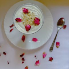 A picture of Thandai Yogurt Mousse.