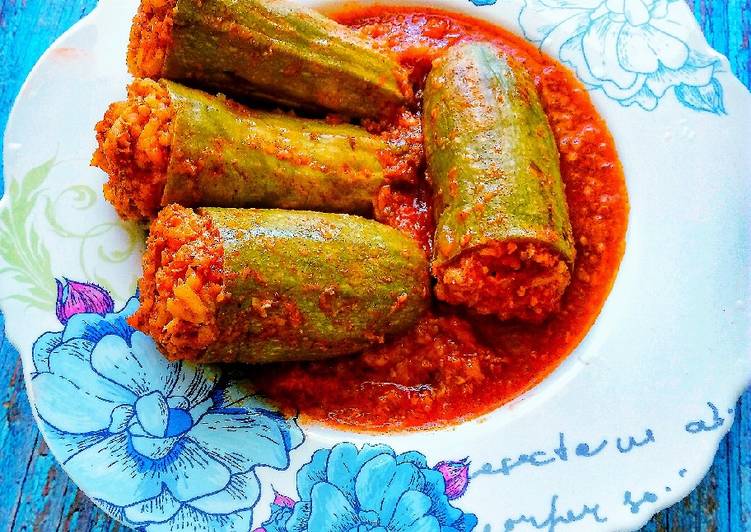 Resep Mahsi Kousa Middle Eastern Stuffed Zucchini Oleh Noof S Kitchen Cookpad