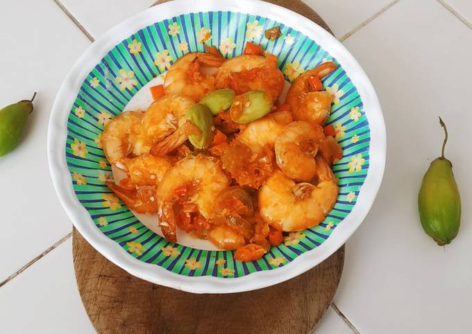 Sambal udang petai belimbing wuluh
