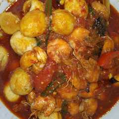 Tumis Pedas Udang + telur puyuh রেসিপির প্রধান ছবি