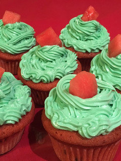 Una foto de Cupcake de sandía 🍉