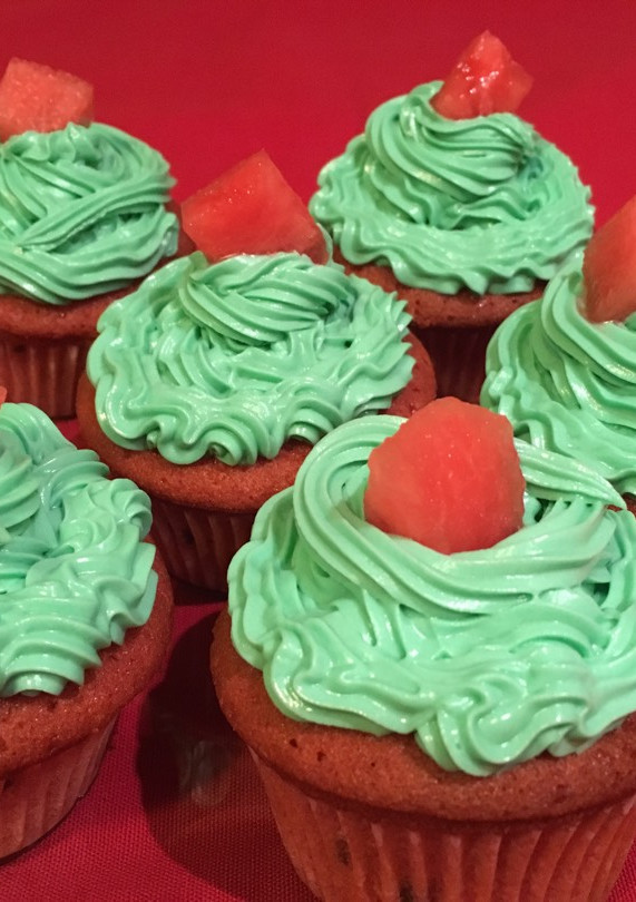 Una foto de Cupcake de sandía 🍉