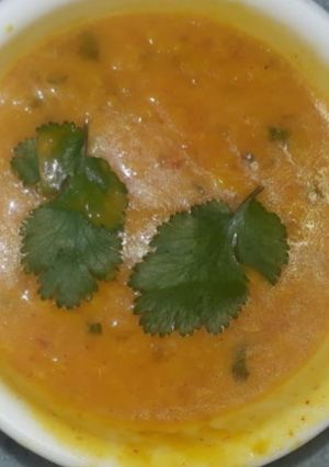 A picture of Yellow moong dal.