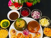 A picture of filled pani puri