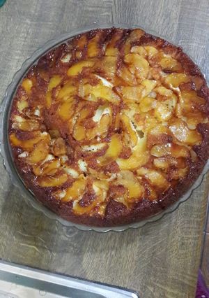 Una foto de Torta manzana invertida