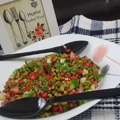 A picture of Jain Moong salad (no onion no garlic no potatoes).