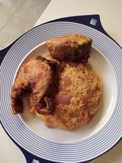 صورة لوصفة سمك وأرز بالبصل 🍚🐟