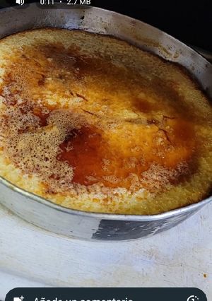 Una foto de Flan casero súper fácil