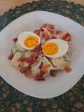 Baconos -kapros burgonyasaláta