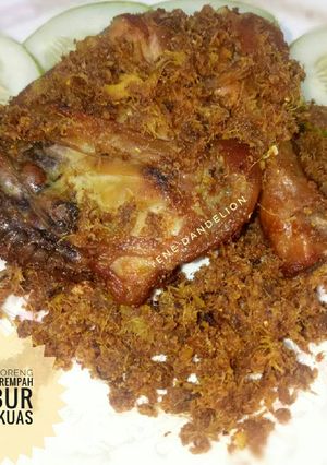 Foto resep Ayam Goreng Rempah Tabur Lengkuas / Laos #Dandelion