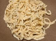 A picture of creamy garlic pasta