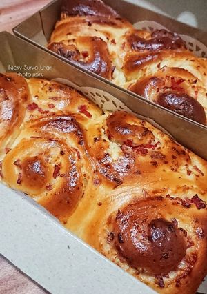 Foto resep Smoked Beef Cheese Roll Bread