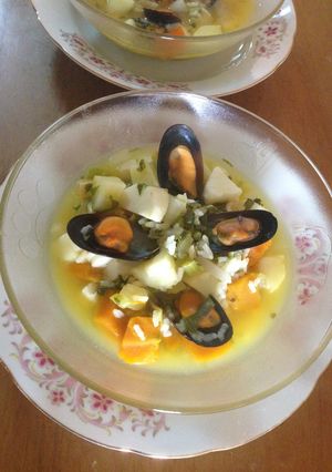 Foto principal de Sopa de chorros con vegetales!!