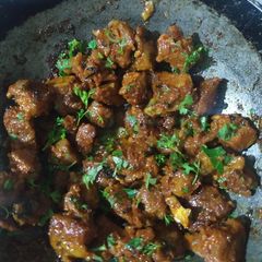 A picture of Mutton Fry.