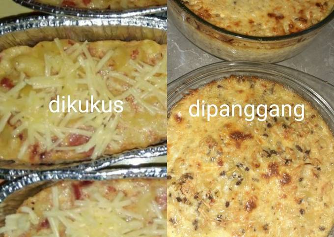 Macaroni Schotel (bisa panggang atau kukus)