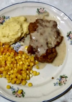 Foto resep Steak ayam crispy saos keju
