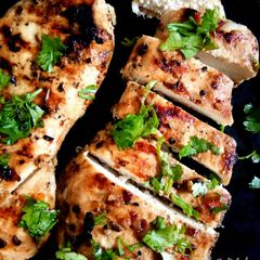 A picture of Gondhoraj lime and Syracuse grilled chicken.