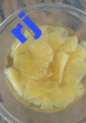 A picture of Rj special homemade tin pineapple.