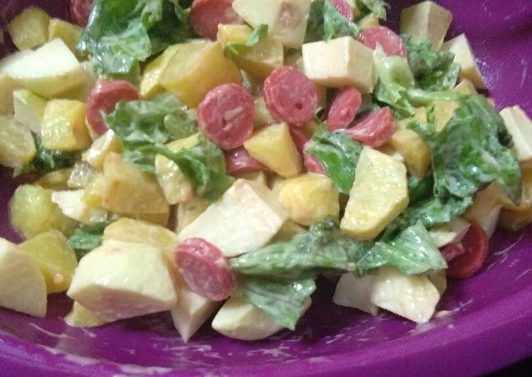 Resep Salad kentang vs buah ala jerman yang simpell bangett Bikin Ngiler