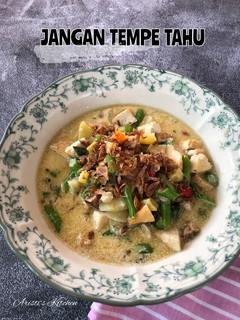 Foto resep Jangan Lombok Tempe Tahu Putih (Sayur Tempe Tahu Santan)