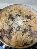 Creamy paprika steak & noodles