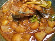 Gambar gulai tunjang bumbu instan