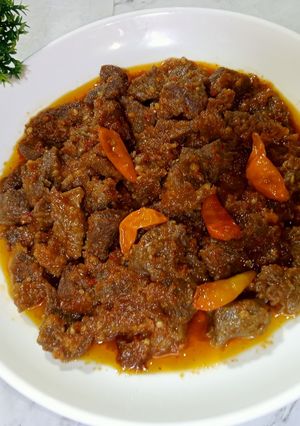 Foto resep Oseng daging mercon