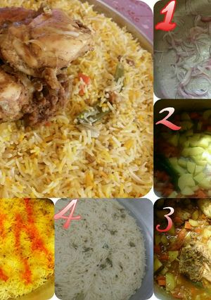 صورة لوصفة دجاج مع الرز بالبخار ♡