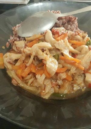 Foto resep Tumis jamur+ wortel simpel