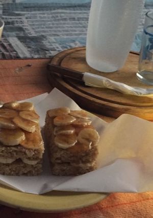 Una foto de “Pancake” de avena y banana (sin harina)