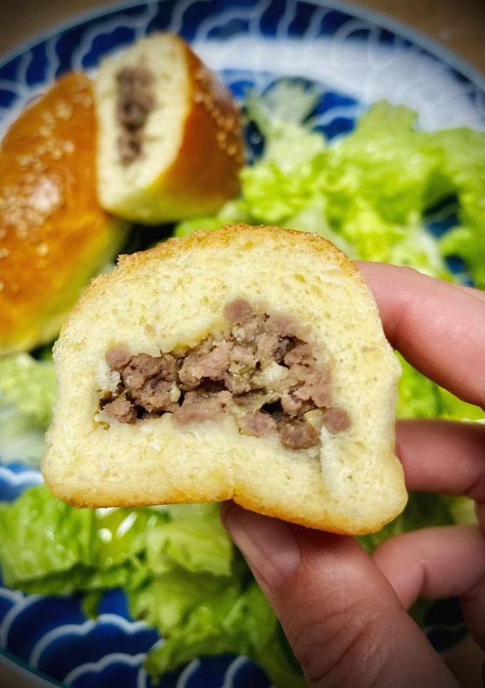 Una foto de Piroshki —empanadillas rusas de carne—