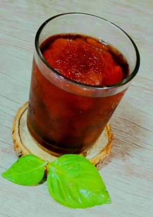 عکسی از دستور یخ دربهشت آلبالو 🍒❤