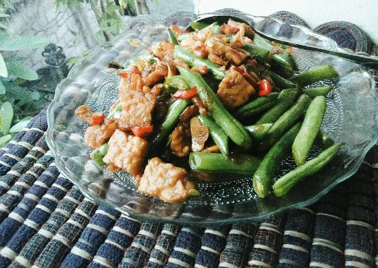  Resep  Tumis buncis ebi  tempe oleh Hasna Amany Cookpad