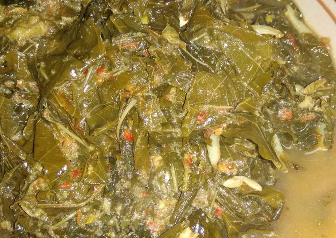 Resep Lodeh daun singkong teri yang Enak Banget