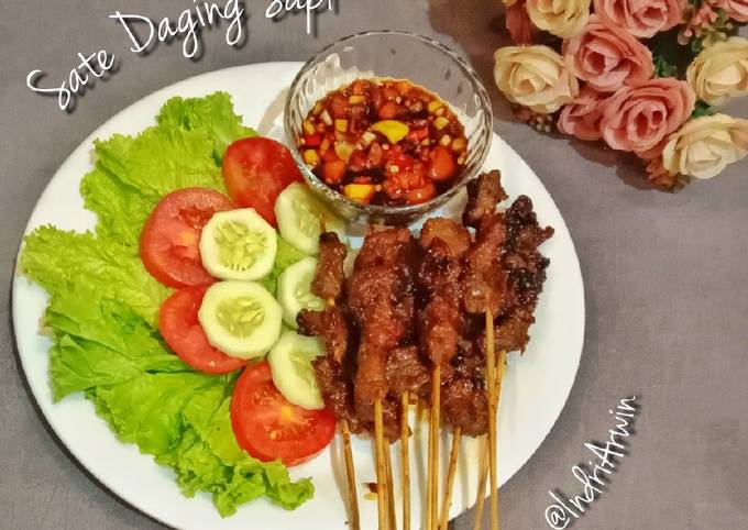 Resep Sate Daging Sapi Oleh Indri Arwin Cookpad