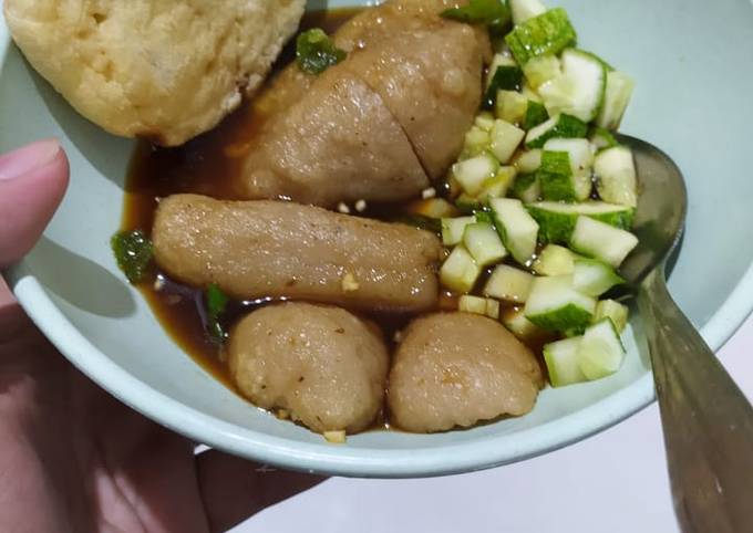 Pempek resep Bu Fatmah Bahalwan