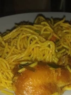 A picture of Super gatte with chicken.