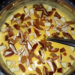 Custard with cottage cheese A picture of Custard with cottage cheese.
