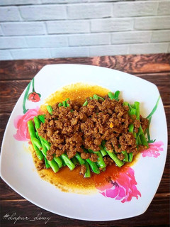 Foto resep Tumis Buncis Siram Daging Cincang