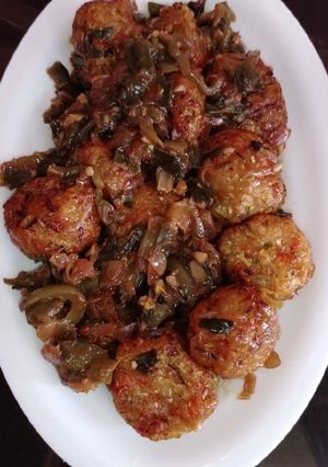 A picture of Veg manchurian.