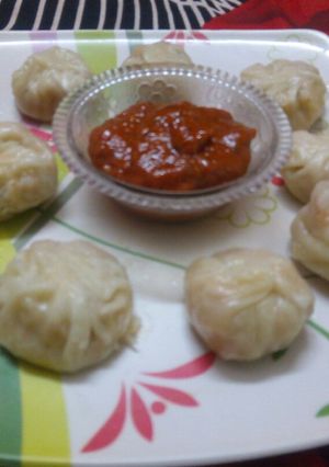 A picture of Veggie Momos.