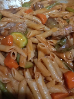A picture of Pasta Chicken Veggies.