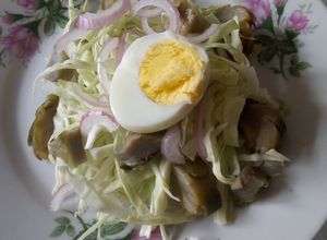 Una foto de Ensalada de corazones de alcachofa