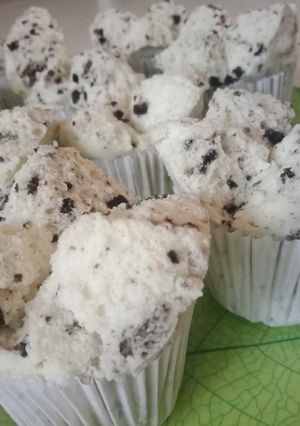 Foto resep Bolu Kukus Oreo mekar tanpa sprite