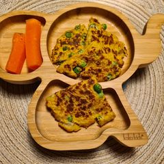 A picture of Leftover Sunday roast 'bubble n squeak' for little ones.