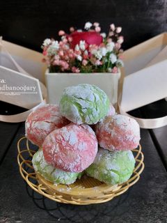 عکسی از دستور کوکی ترک دار رنگی (با روغن مایع)