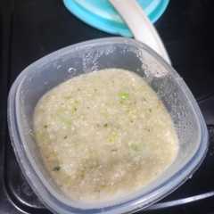A picture of Udang,telur, brokoli (menu mpasi).