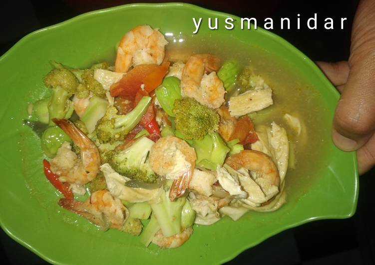 44.Tumis kembang tahu