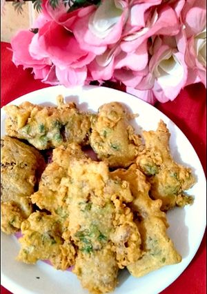 A picture of Omlet Pakoray 😋😋.