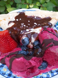 Una foto de Postre Celestina
